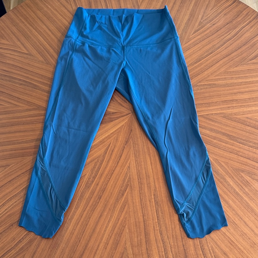 Blue Lululemon 3/4 Leggings
